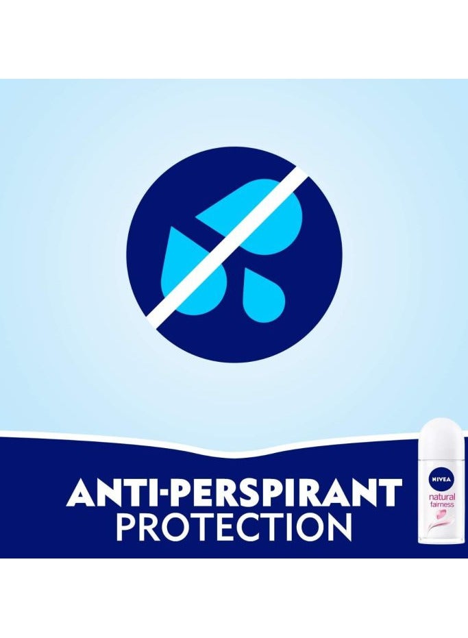 Nivea Naturals Fairness Roll On Deodorant With Vitamin C-50ml - Image 3