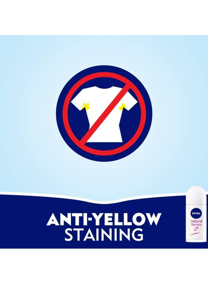Nivea Naturals Fairness Roll On Deodorant With Vitamin C-50ml - Image 4