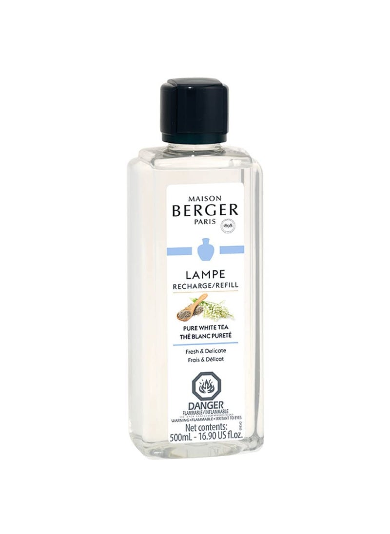 Maison Berger Pure White Tea  Lampe Berger Fragrance Refill for Home Fragrance Oil Diffuser  169 Fluid Ounces  500 milliliters 
