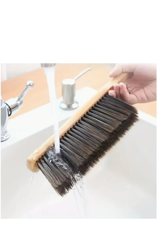 Vitacelli Hand Broom Cleaning Brushes-Soft Bristles Dusting Brush for Cleaning Car/Bed/Couch/Draft/Garden/Furniture/Clothes, Wooden Handle  - Image 4