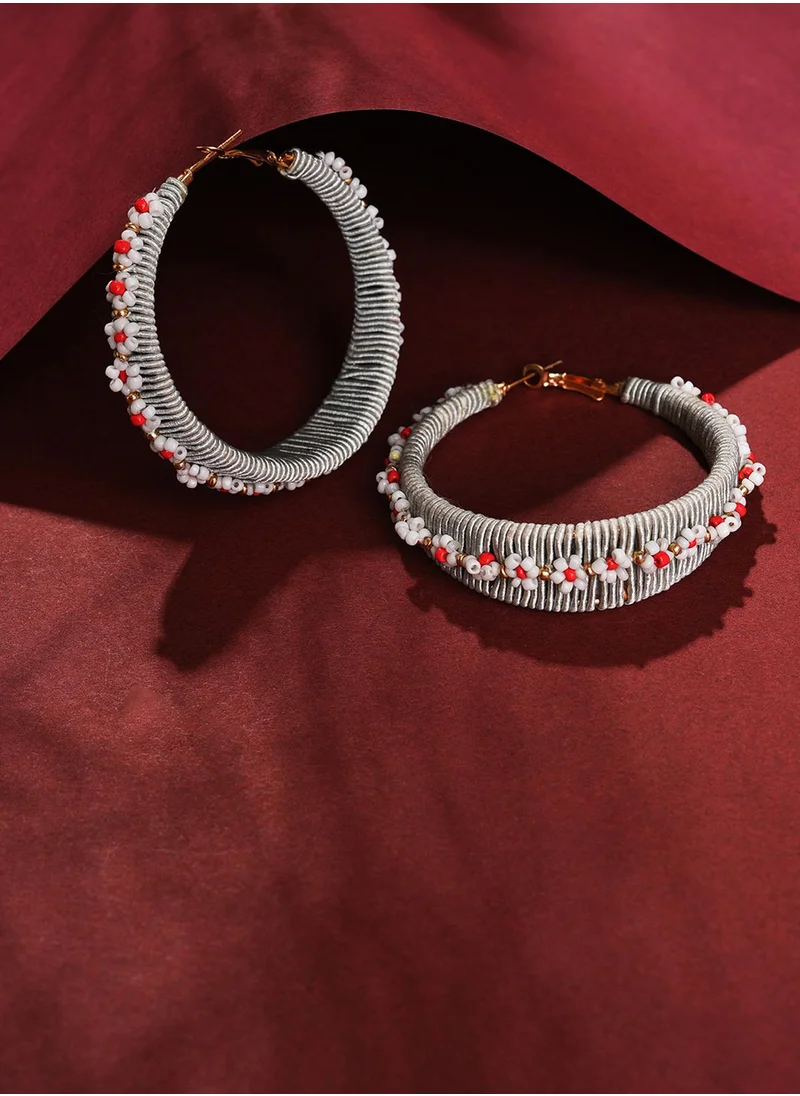 سوهي Multicoloured Contemporary Hoop Earrings