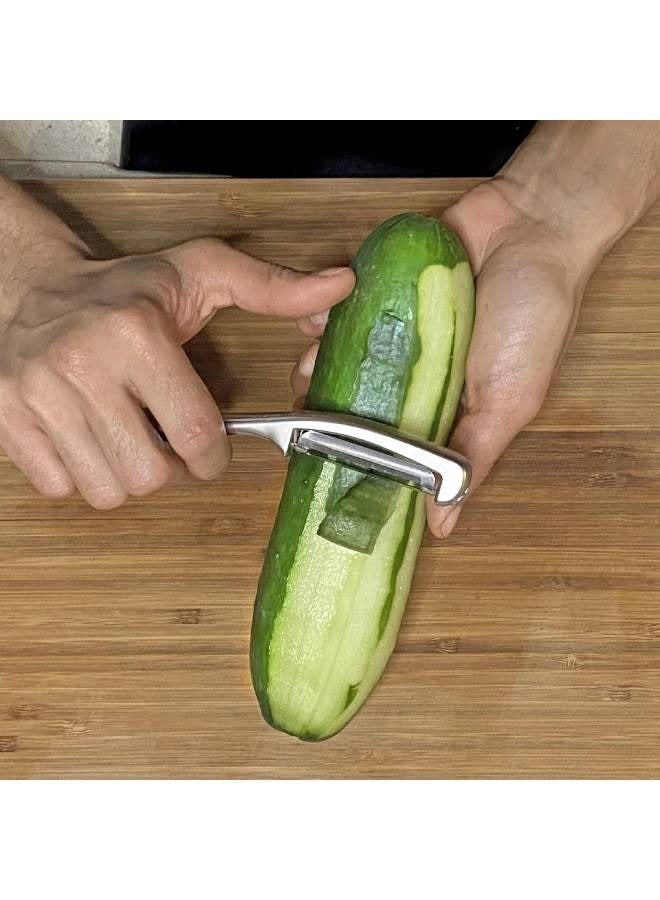 Stainless Steel Metal Potato Scrub with Non-Slip Handle - Image 3