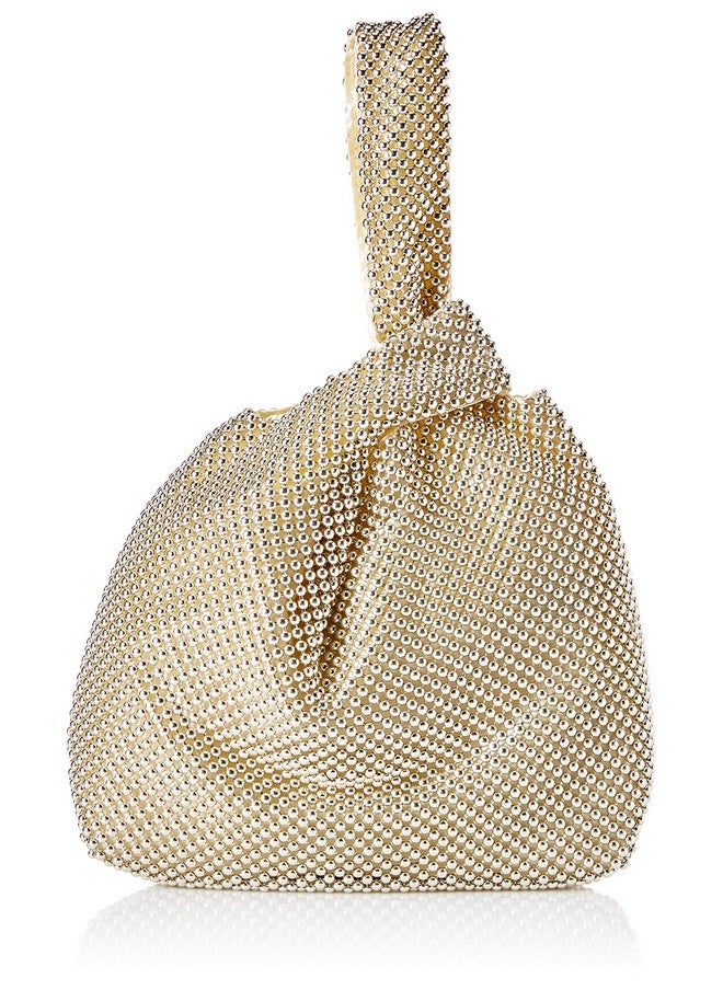Jessica McClintock Jessica McClintock Logan Mesh Evening Pouch, Light Gold  - Image 1