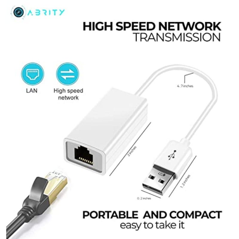 USB 2.0 Ethernet Network Adapter extender fire internet for PC Laptop TV Apple Macbook Printer, Converter LAN RJ45 Cable Powerline Socket Switch Port Plug wireless wifi router booster to Adaptor stick - Image 3