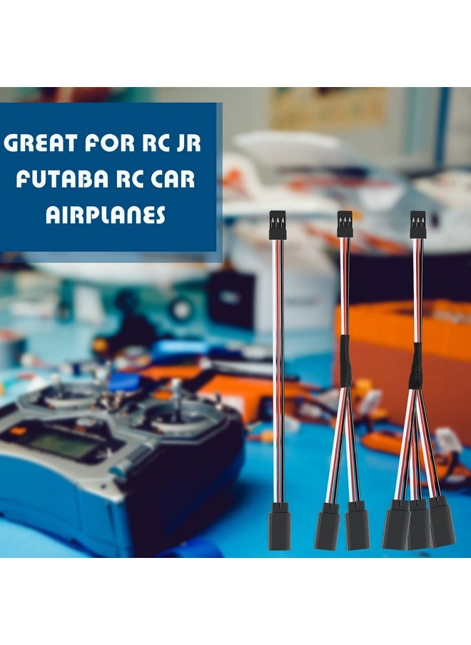 Eccliy - 9 Pieces Jst Y Connector 3 Pin Jst Plug Splitters Servo Extension Jst Male To Female Rc Servo Extension Cord Wire Cable Compatible With Rc Jr Futaba Rc Car Or Airplanes (Mixed Style) - Image 1