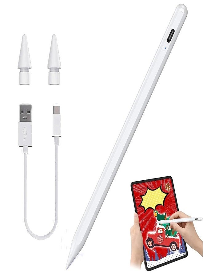 SLAUNT Stylus Pen for iPad 2018-2023 Apple Pencil with Palm Rejection Tilt Sensitivity Stylus Pen Compatible with iPad 6/7/8/9/10 Pro 11"/12.9" Air 3/4/5 Mini 5/6 - Image 1