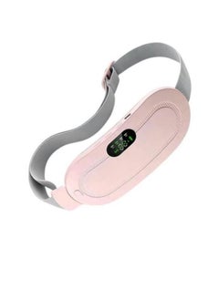 Portable Cordless Heating Pad Electric Waist Belt Device Fast Heating 3 Temperature Modes 4 Vibration Massage Speeds for Back Pain Relief USB Charging Belly Heating Pad