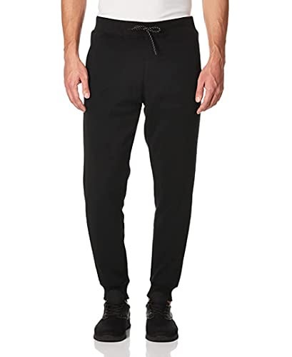 WT02 Men's Fleece Sweatpants & Joggers (Regular & Extended Sizes), Black, X-Large - Image 1