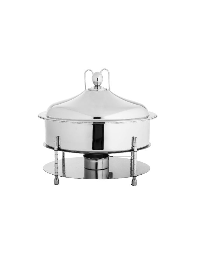 Maxima Oval Stainless Steel Chaffing Dish with Lid 6 Liter - Image 3