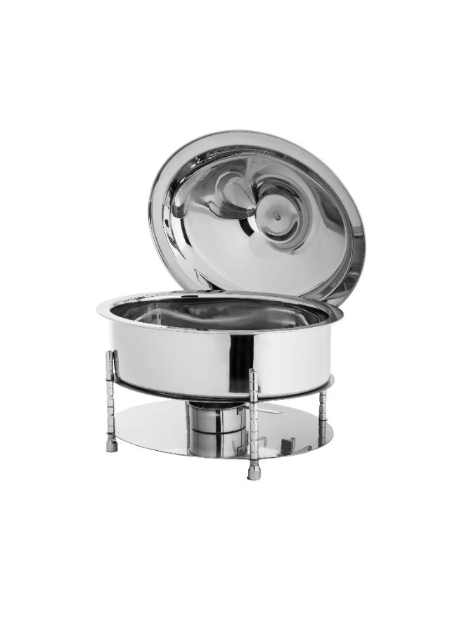Maxima Oval Stainless Steel Chaffing Dish with Lid 6 Liter - Image 4