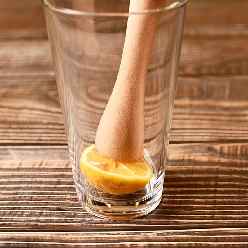datsto Wooden Muddler for Cocktails 10 Inches, Drink Muddler for Home and Bar, Sturdy Wood, Professional Bar Tool for Mojitos, Fruit Drinks, Set of 2 - Image 4