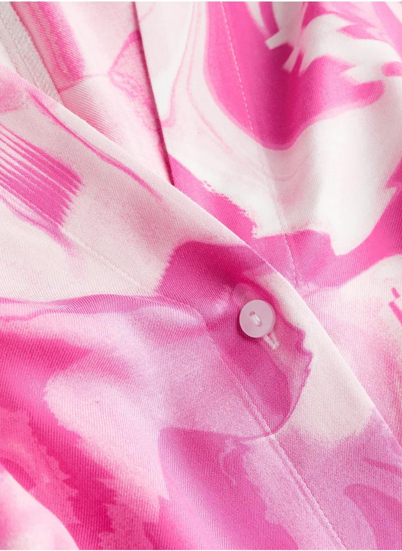 H&M Button Down Printed Kaftan Dress