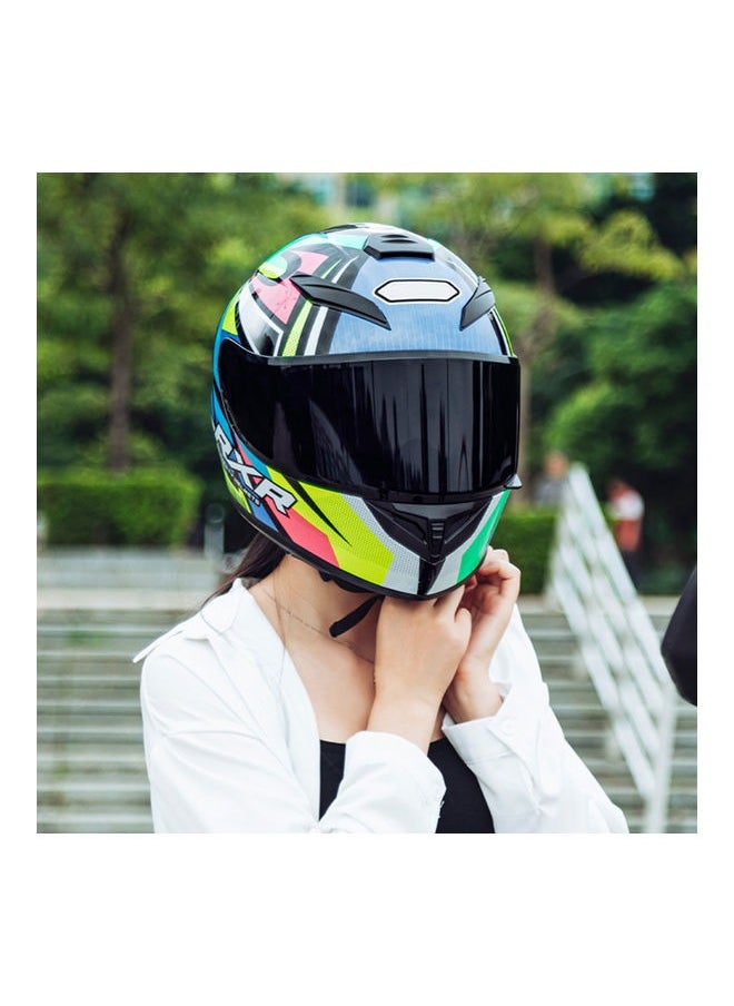 Hihonor Full Face Motorcycle Helmet， Racing Motocross Helmets with Compatible Clear and Tinted Visors， Street Bike Helmet for Men and Women Suitable for All Seasons  - Image 2