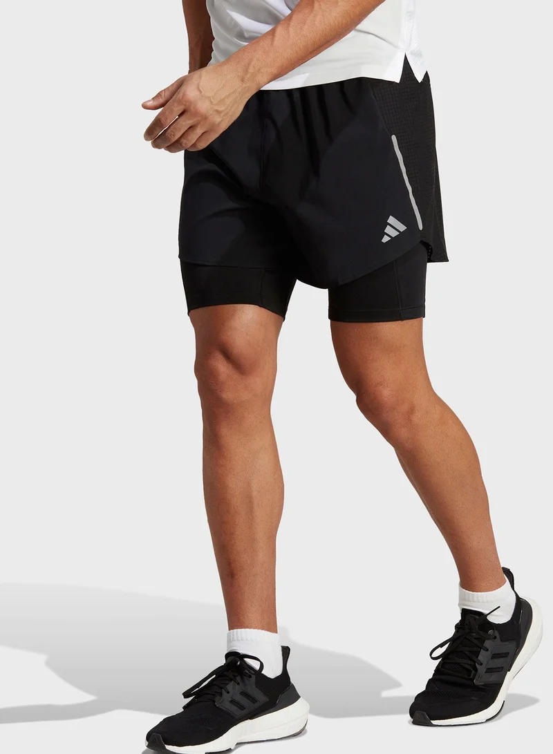 Adidas Designed For Running 2-In-1 Shorts