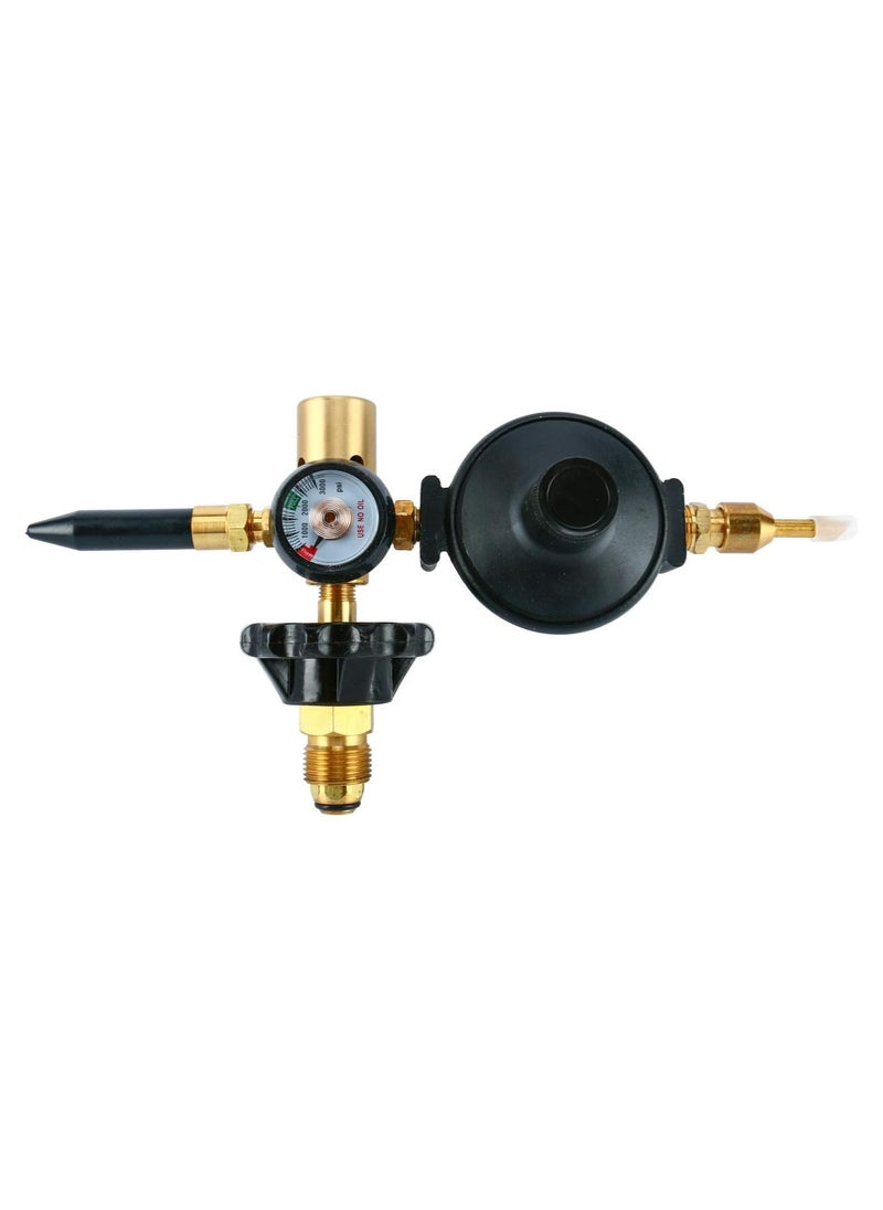 Party with Emma Inflator Dual Mylar and Helium Latex Balloon Filler Valve Fits G5/8 Tank Air Flow Inflator Regulator (Duel) - Image 1