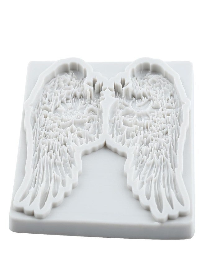 MYPRACS Angel Wings Silicone Fondant Molds Angel Wings Candy Chocolate Mold For Cake Decorating Cupcake Topper Polymer Clay Gum Paste - Image 3
