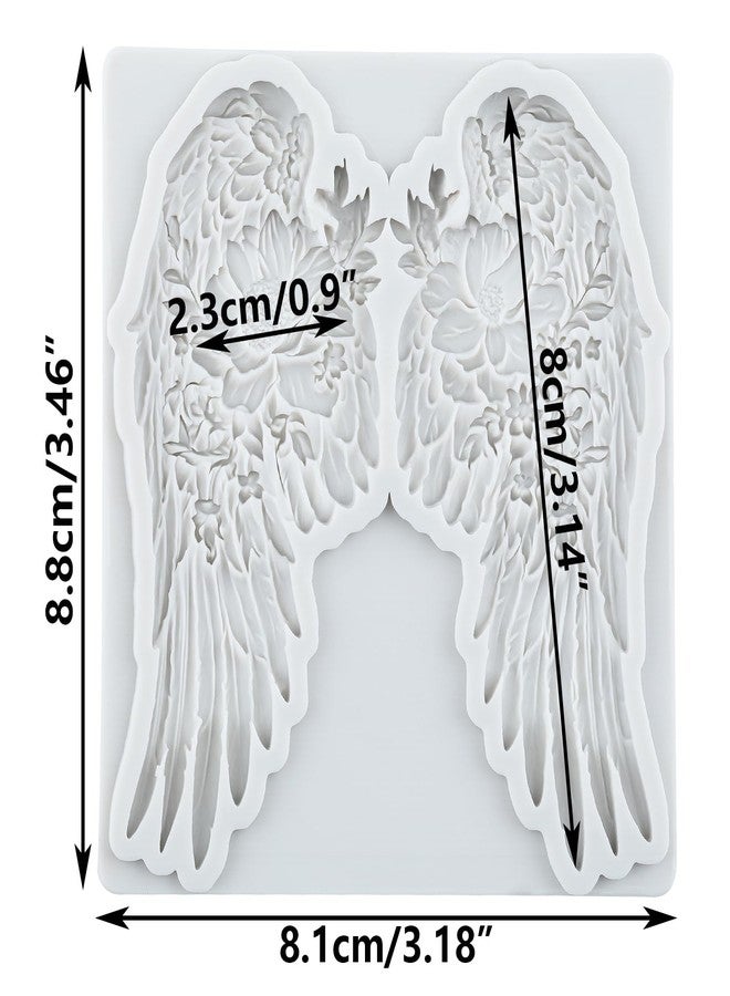 MYPRACS Angel Wings Silicone Fondant Molds Angel Wings Candy Chocolate Mold For Cake Decorating Cupcake Topper Polymer Clay Gum Paste - Image 2