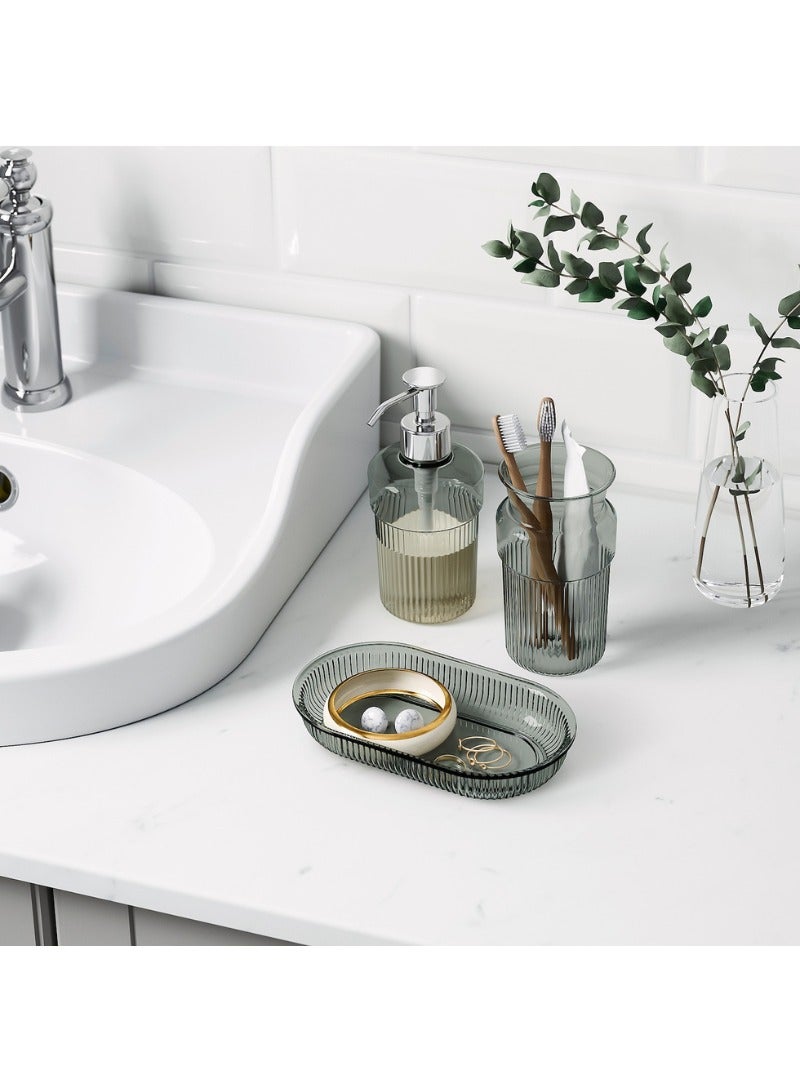 3-Piece Bathroom Set – Grey | Modern Elegant Design - Image 2