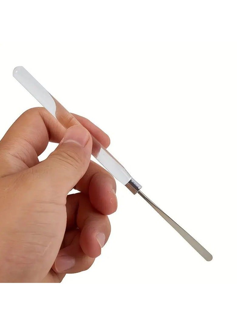 Goolsky أداة مكياج عصا الأساس 1 قطعة أدوات مانيكير قضيب التحريك ملعقة فن الأظافر ملعقة - Image 1