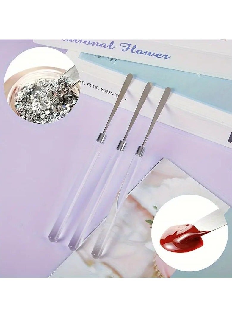 Goolsky أداة مكياج عصا الأساس 1 قطعة أدوات مانيكير قضيب التحريك ملعقة فن الأظافر ملعقة - Image 5