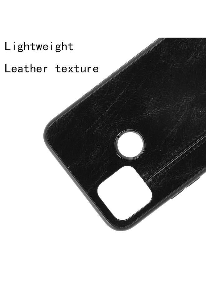 اس-توب جراب لهاتف OPPO Realme C12 / C25 / 7i مصنوع من جلد البقر المقاوم للصدمات ومخيط بنمط جلد البقر من البولي يوريثين الحراري + البولي يوريثان الحراري + جراب TPU - Image 4