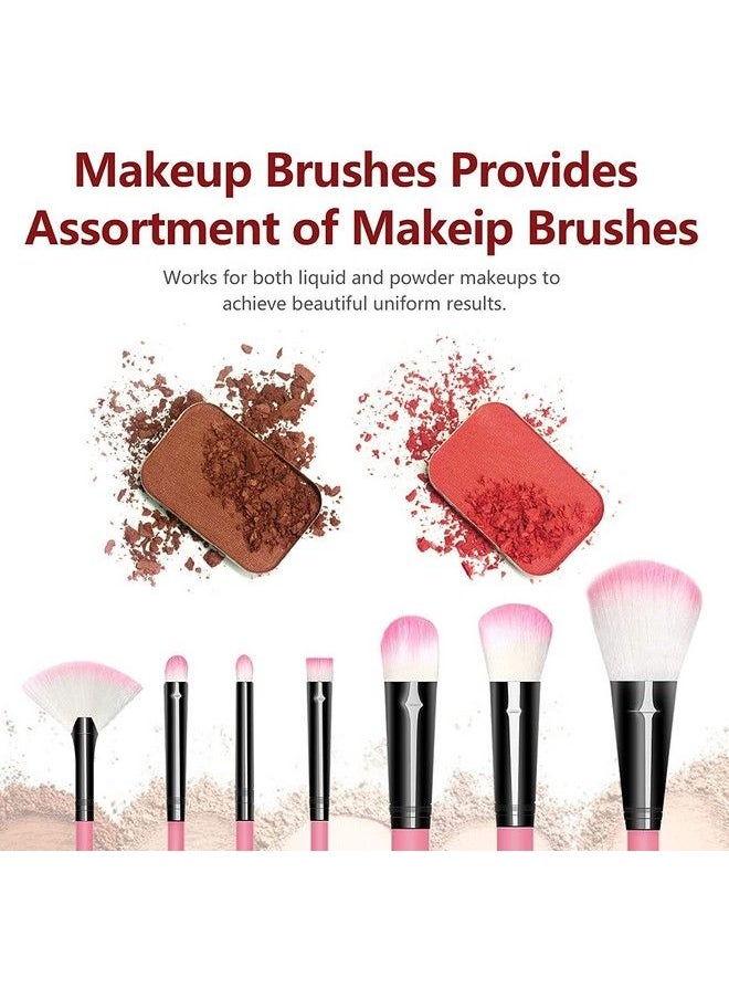 HUDACRUSH - Beauty Professional Makeup Brush Set 12 Pcs Face Makeup Brushes Makeup Brush Set (Pink) - Image 1