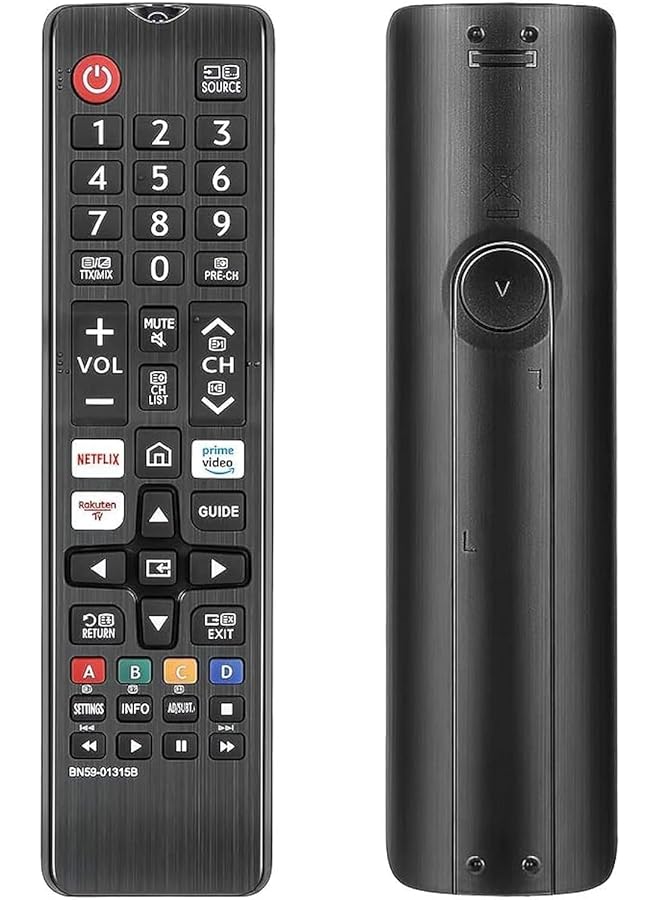 TIGER Smart Remote for Samsung 4K UHD HDR Crystal QLED Smart TV, Samsung UE Quantum Series TVs and Samsung Smart Remote with Netflix Rakuten Prime Video BN59-01315B