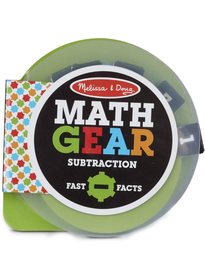 Melissa & Doug Math Gear Subtraction – Interactive Fast-Facts Learning Tool - Image 1