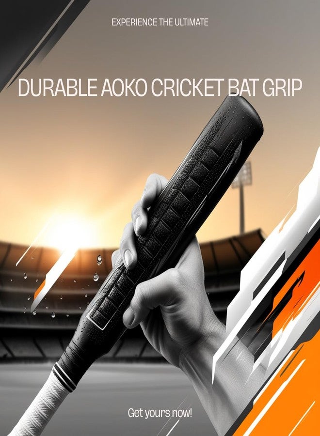 AOKO Cricket Bat Handle Rubber 2 Grips for Enhanced Performance With Better Shock Absorption And 1 Wooden Gripper Cone (pack of 3) - Image 4