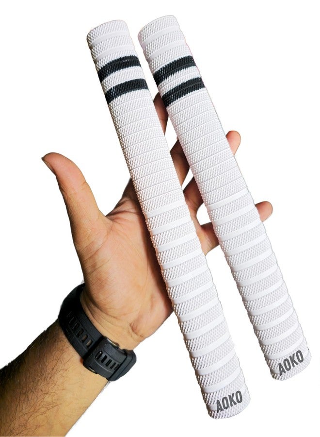 AOKO Cricket Bat Handle Rubber 2 Grips for Enhanced Performance With Better Shock Absorption And 1 Wooden Gripper Cone (pack of 3) - Image 3
