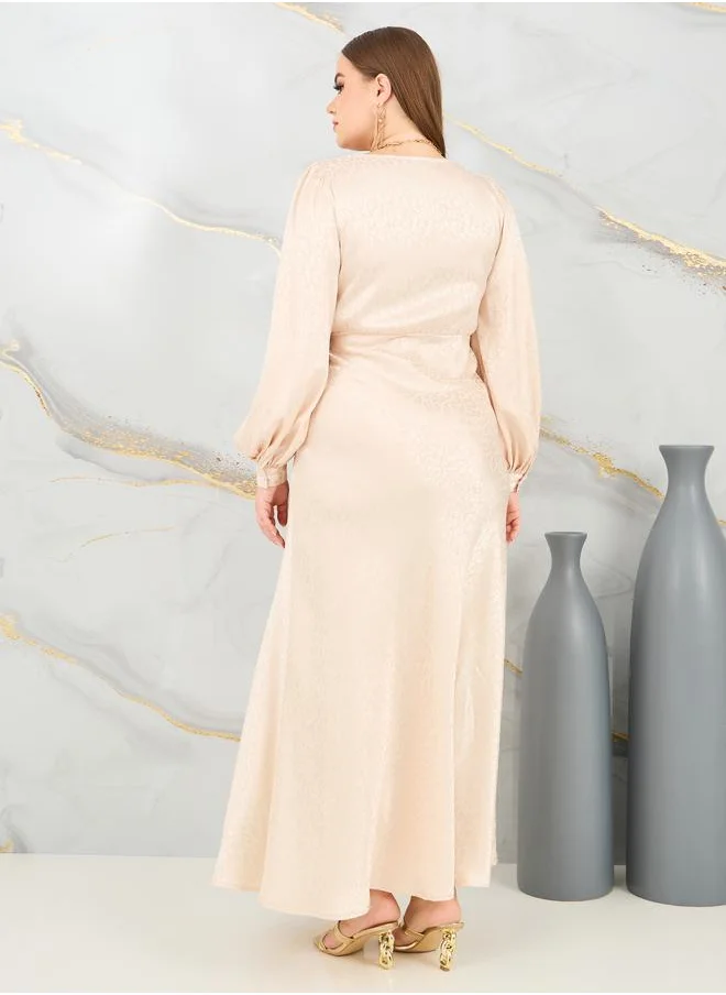 ستايلي Satin Empire Waist Dress