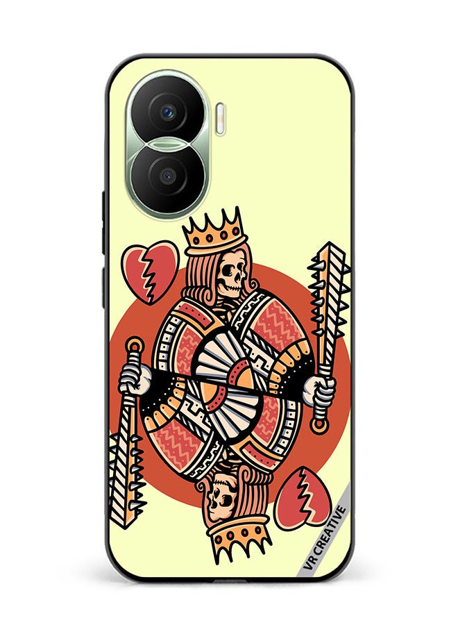 VR CREATIVE Protective Case Cover For Honor Play7T Pro King Suit Design Multicolour - Image 1