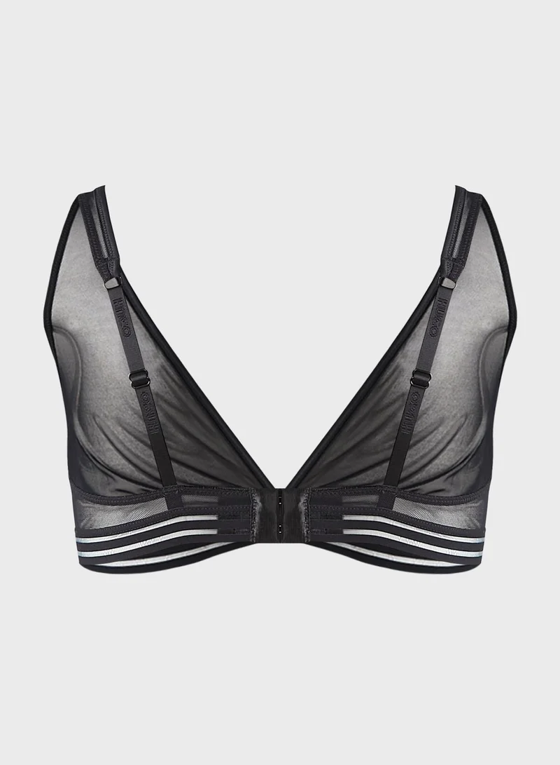 HUGO Plunge Knitted Bra