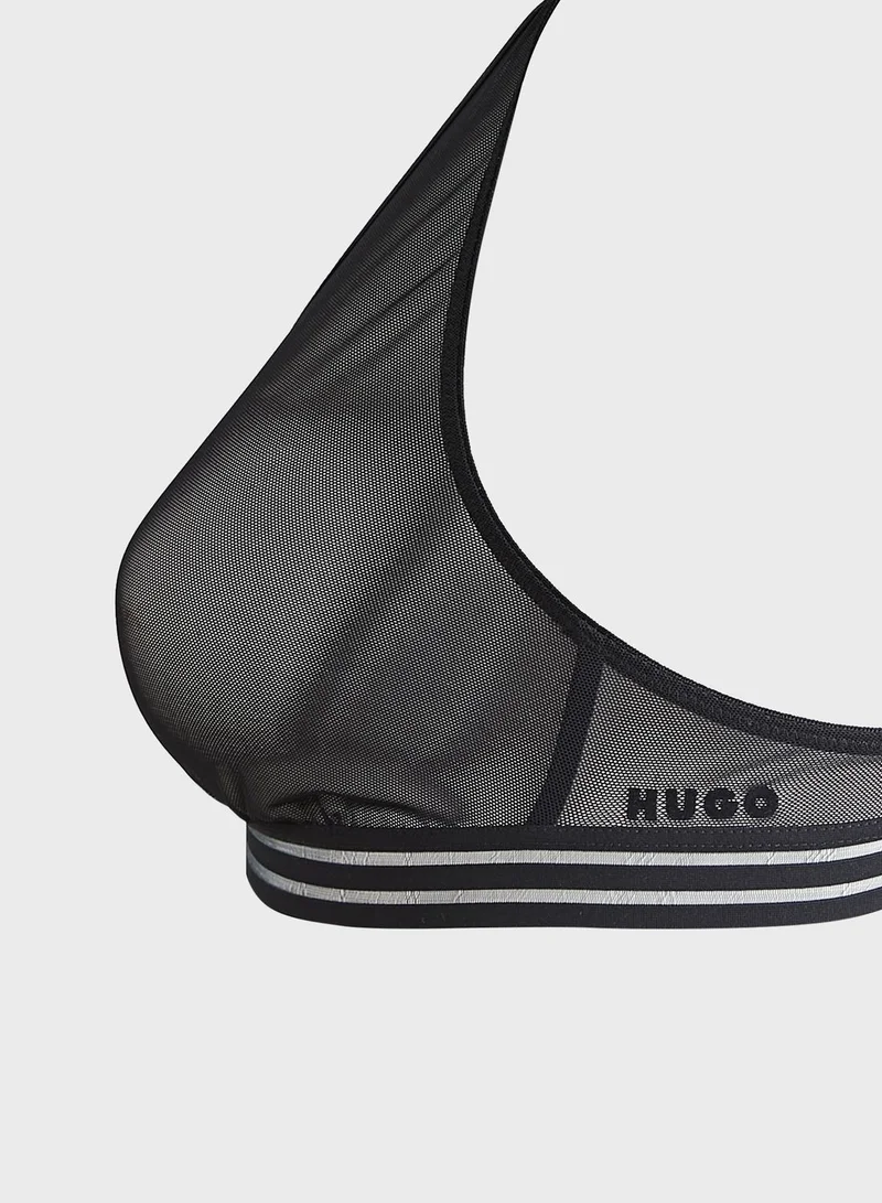 HUGO Plunge Knitted Bra