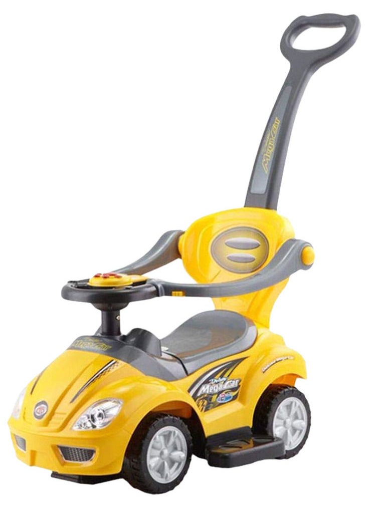 FACTUAL TOYS 3 IN 1 MEGA CAR PUSHER CAR - YELLOW  - Image 1
