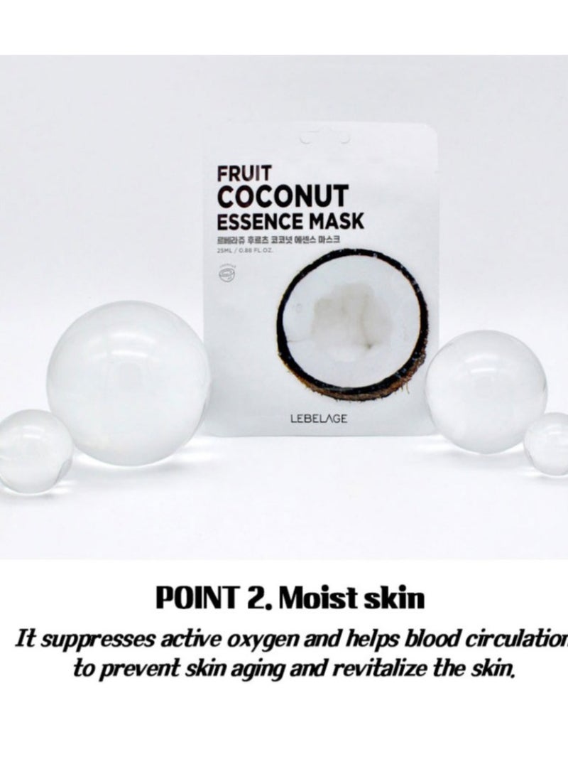 Lebelage - Korean product LEBELAGE FRUIT COCONUT ESSENCE MASK 25 ML - Image 1