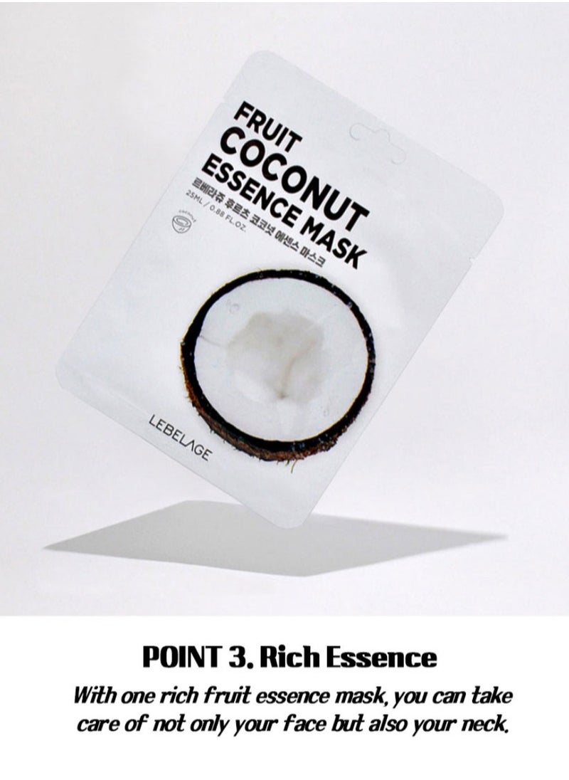 Lebelage - Korean product LEBELAGE FRUIT COCONUT ESSENCE MASK 25 ML - Image 1