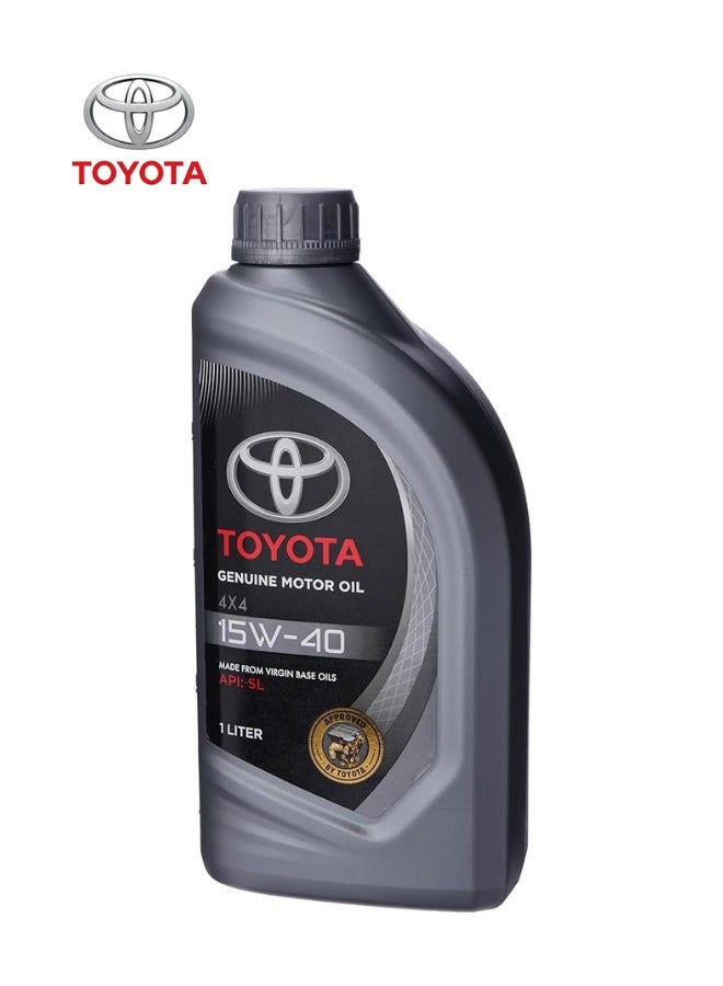 TOYOTA Toyota Motor Oil 15W-40 1 Liters X12 - Premium Engine Oil for Gasoline Vehicles & Light-Duty Trucks (API SL, 1 Quart)  - Image 2
