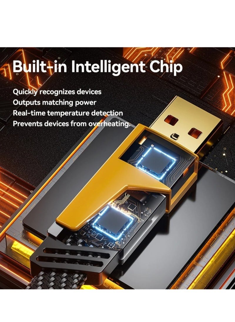 4-in-1 Multi-Function Super-Fast USB Charging Cable - 65W USB C & USB A with Cable Holder - Image 5