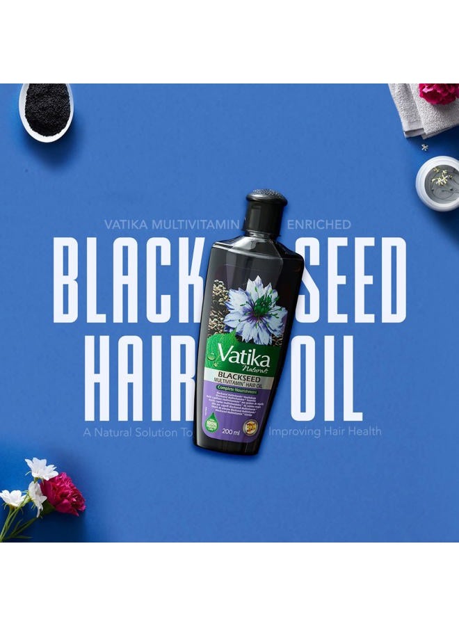 Dabur زيت الشعر المعزز بالبذور السوداء من دابر فاتيكا آيروفيدا للعناية الكاملة بالشعر 200 مل / 6.76 أونصة سائلة - Image 2