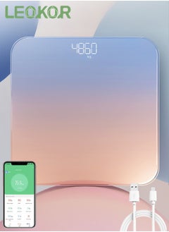 LEOKOR Smart Body Scale Full Body Composition Analyzer Scale Wireless Weight Scale with Bluetooth  - Image 1