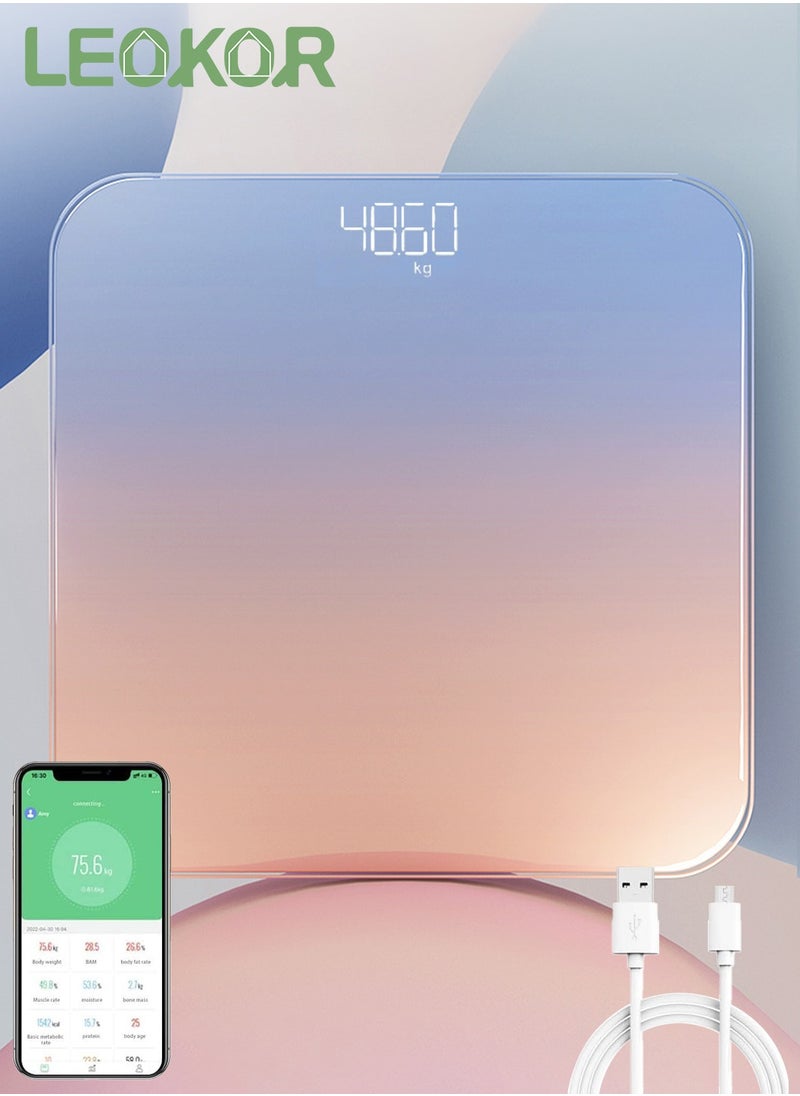 LEOKOR - Smart Body Scale Full Body Composition Analyzer Scale Wireless Weight Scale with Bluetooth - Image 1