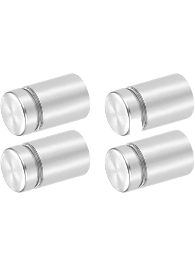 My Souq Store: Multipurpose Standoff Fixings Screws Kit | Heavy-Duty Wall Mount Holders for Acrylic Signs, Glass Panels, and Picture Frames(size:25x16mm)4 pcs - Image 1