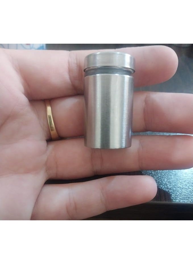 My Souq Store: Multipurpose Standoff Fixings Screws Kit | Heavy-Duty Wall Mount Holders for Acrylic Signs, Glass Panels, and Picture Frames(size:25x16mm)4 pcs - Image 2