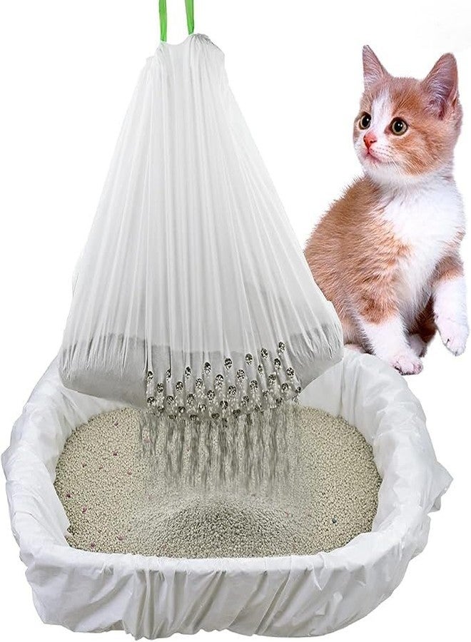 Inralimot Cat Litter Sifting Bag, 36 x 18 Inch Reusable Filter Bag with Drawstring | Waterproof & Anti-Odor | Fits Most Pans | Easy to Clean, Saves Litter(Pack of 7) - Image 1