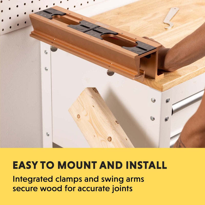 General Tools General Tools Mortise and Tenon Jig - Drill Template Set with Hollow Chisel Bit Attachment  - Image 4
