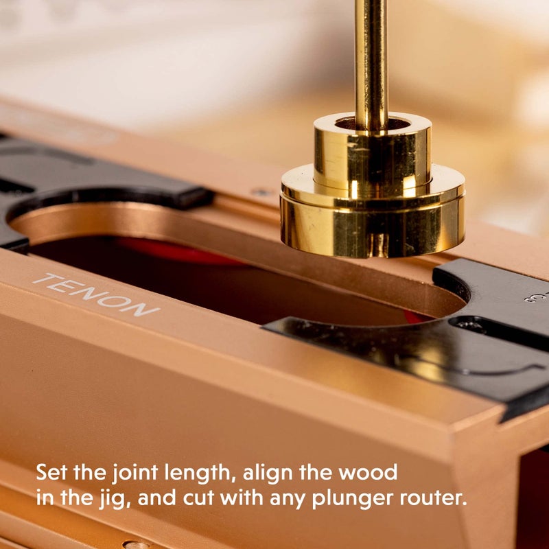 General Tools General Tools Mortise and Tenon Jig - Drill Template Set with Hollow Chisel Bit Attachment  - Image 3