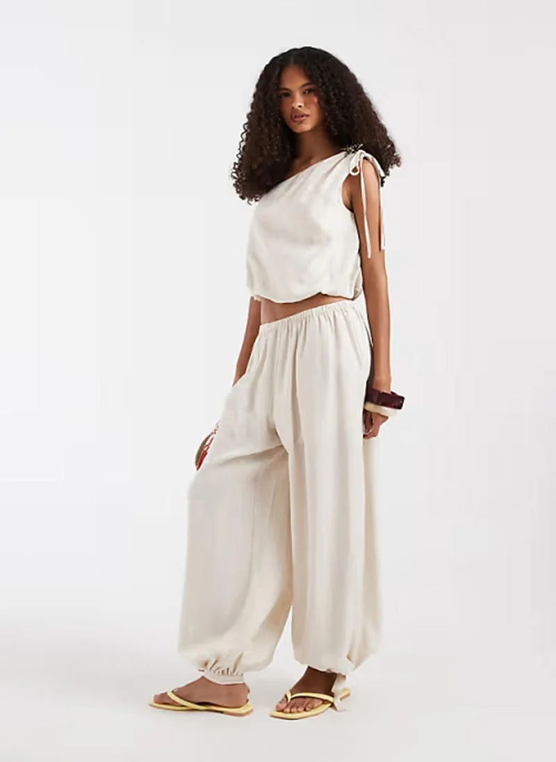 فيرو مودا Women's VMAIA High-Waist Balloon Pant Woven