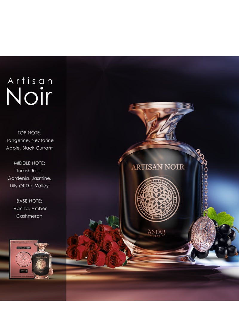 ANFAR 1950 ARTISAN NOIR Unisex Extrait de Parfum, 100ml, Tangerine, Nectarine, Apple, Black Currant, Rose, Gardenia,FOR MEN AND WOMEN - Image 3