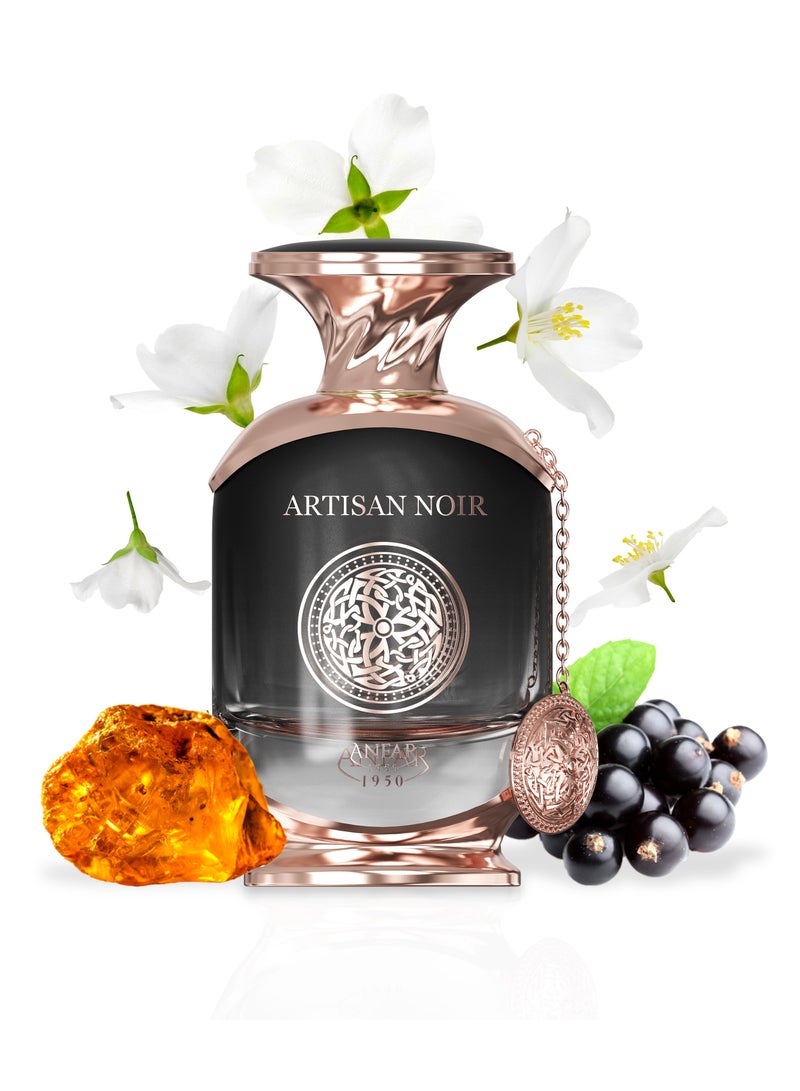 ANFAR 1950 ARTISAN NOIR Unisex Extrait de Parfum, 100ml, Tangerine, Nectarine, Apple, Black Currant, Rose, Gardenia,FOR MEN AND WOMEN - Image 2